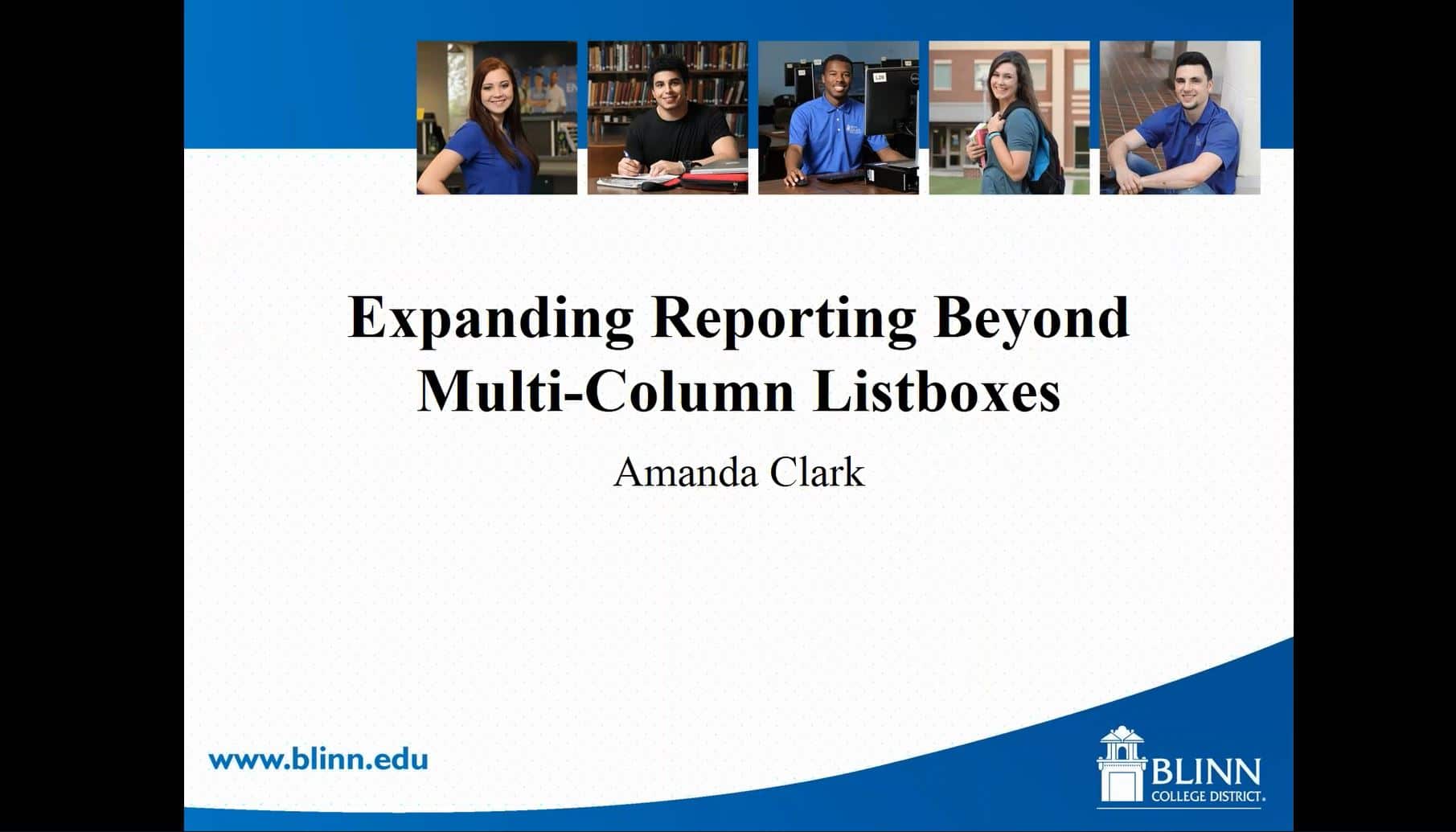 Expanding Reporting Beyond Multi-Column Listboxes