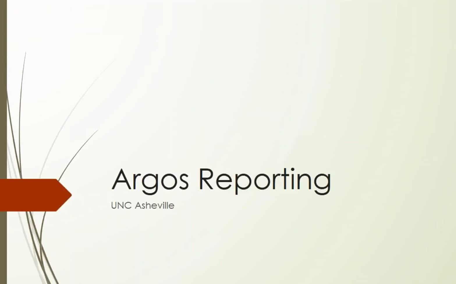 UNC Asheville Improves Enterprise Reporting with Evisions Argos